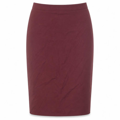 White Stag Womens Red Polyester Straight & Pencil Skirt Size 28 in Zip