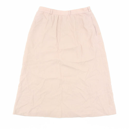 Ports International Womens Pink Polyester A-Line Skirt Size 10 Zip