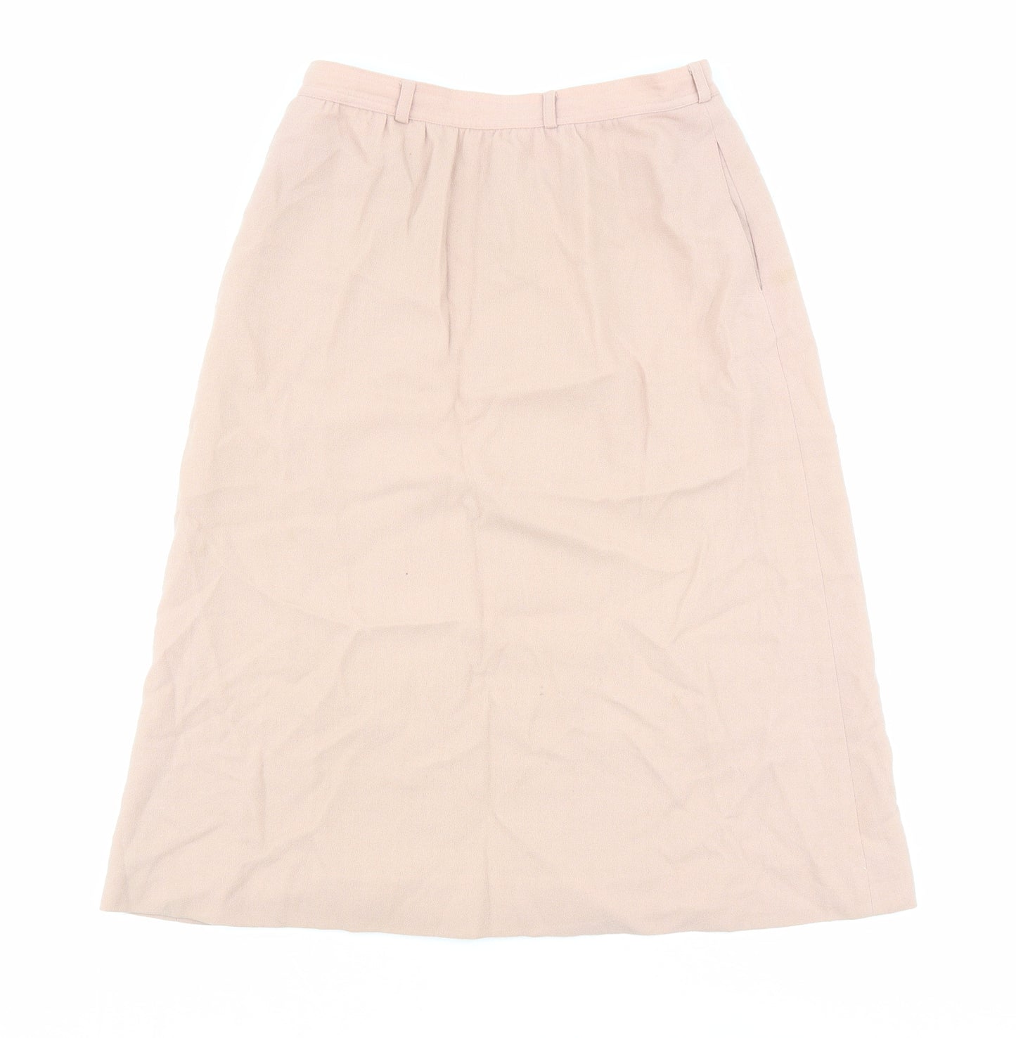 Ports International Womens Pink Polyester A-Line Skirt Size 10 Zip