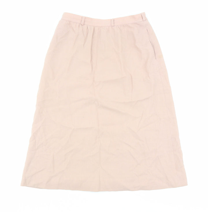 Ports International Womens Pink Polyester A-Line Skirt Size 10 Zip