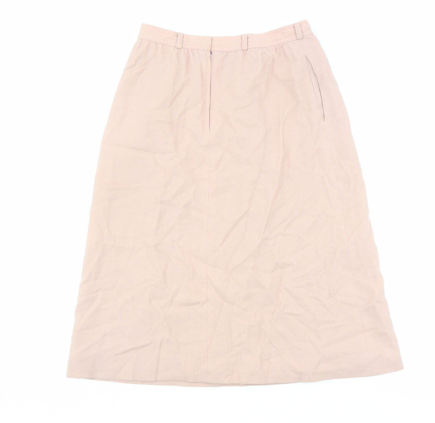 Ports International Womens Pink Polyester A-Line Skirt Size 10 Zip