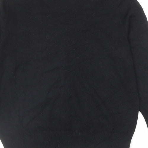 Wallis Womens Black Round Neck Viscose Cardigan Jumper Size 14