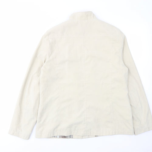 Klass Womens Beige Jacket Size 14 Zip - Inside pocket