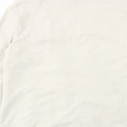 Klass Womens Beige Jacket Size 14 Zip - Inside pocket