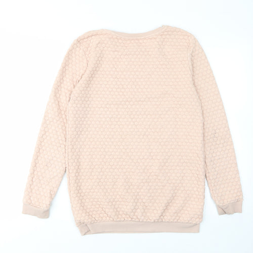 H&M Girls Pink Polyester Pullover Sweatshirt Size 14-15 Years Pullover - East Coast Angels