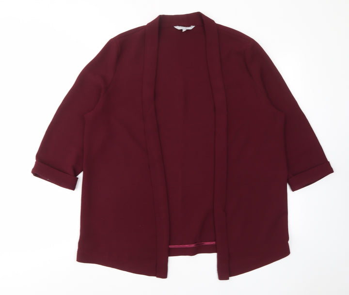 Red Herring Womens Red Jacket Blazer Size 14 - Open
