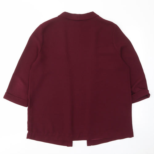 Red Herring Womens Red Jacket Blazer Size 14 - Open