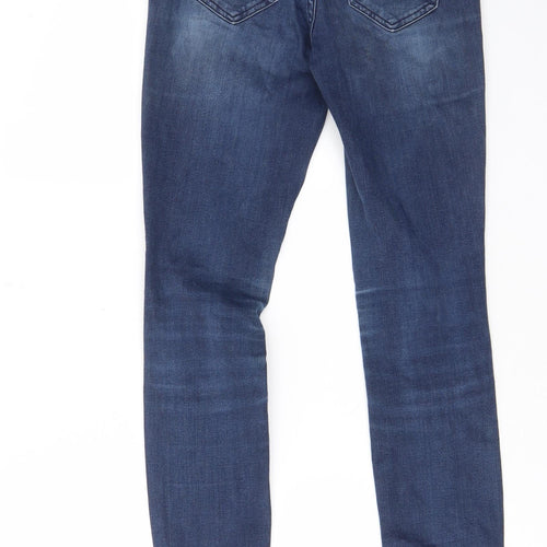 Gap Womens Blue Cotton Skinny Jeans Size 4 L29 in Regular Zip - Pockets