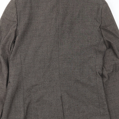 ASOS Mens Brown Wool Jacket Suit Jacket Size 40 Regular - Inside pockets