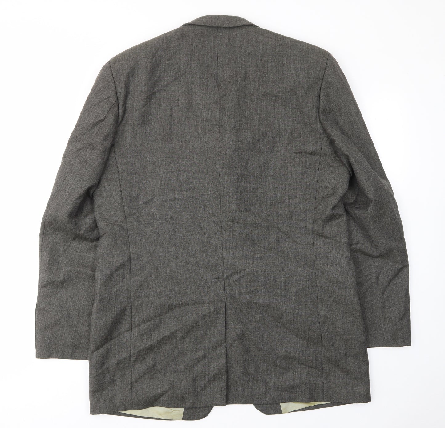 Karl Jackson Mens Grey Wool Jacket Suit Jacket Size 42 Regular - Inside pockets