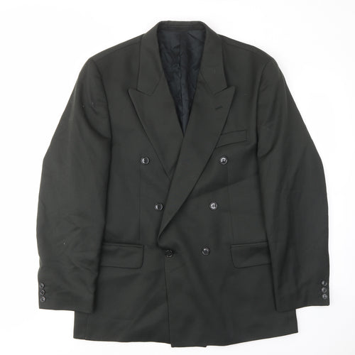 Hornes Brothers Mens Grey Polyester Jacket Suit Jacket Size 40 Regular - Inside pockets