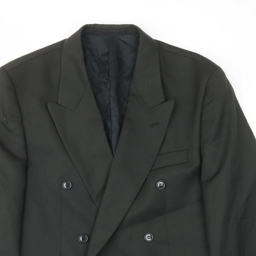 Hornes Brothers Mens Grey Polyester Jacket Suit Jacket Size 40 Regular - Inside pockets