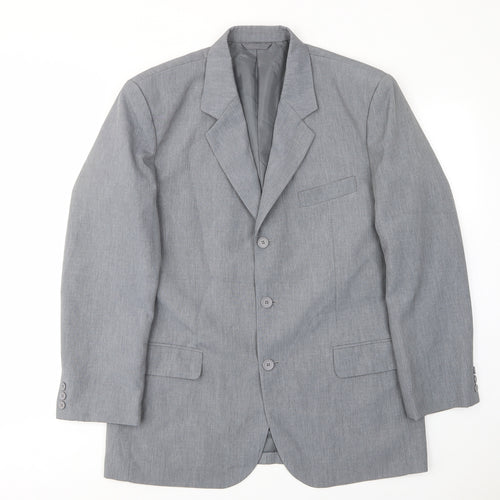 Modern Classics Mens Grey Polyester Jacket Suit Jacket Size 42 Regular - Inside pockets
