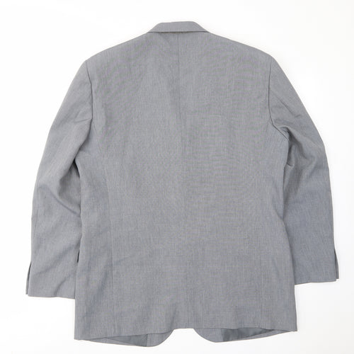 Modern Classics Mens Grey Polyester Jacket Suit Jacket Size 42 Regular - Inside pockets