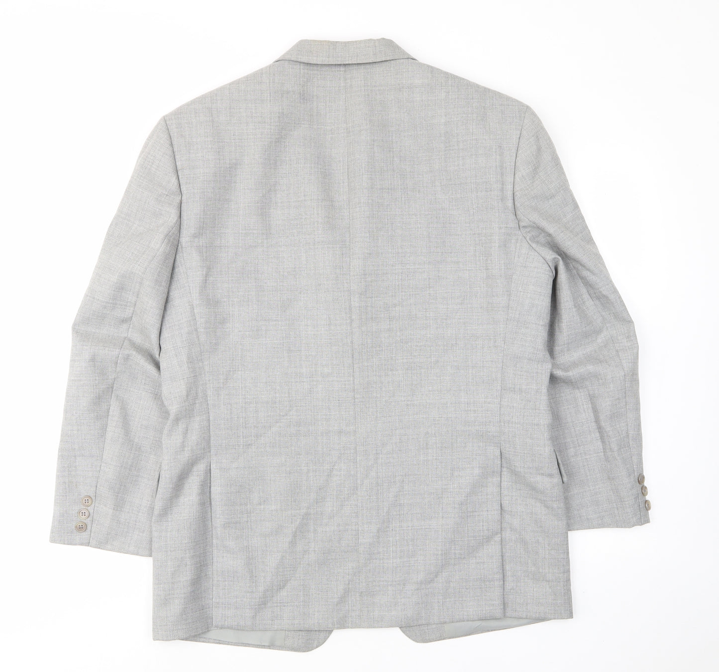 Skopes Mens Grey Polyester Jacket Suit Jacket Size 40 Regular - Inside pockets