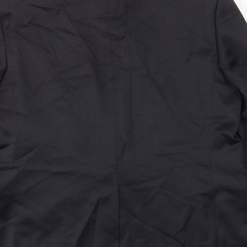 Marks and Spencer Mens Black Wool Jacket Suit Jacket Size 44 Regular - Inside pockets