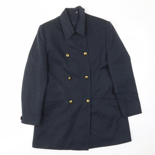 NEXT Womens Blue Jacket Coat Size 12 Button - Pockets