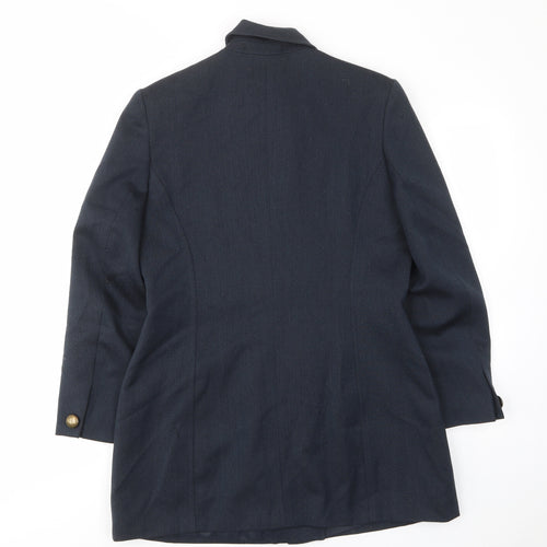 NEXT Womens Blue Jacket Coat Size 12 Button - Pockets
