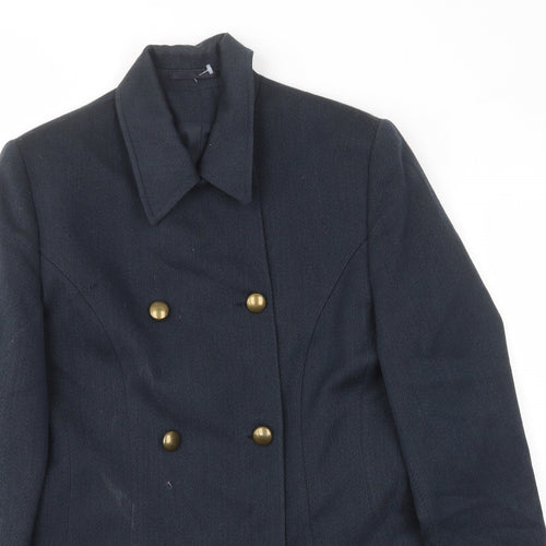 NEXT Womens Blue Jacket Coat Size 12 Button - Pockets