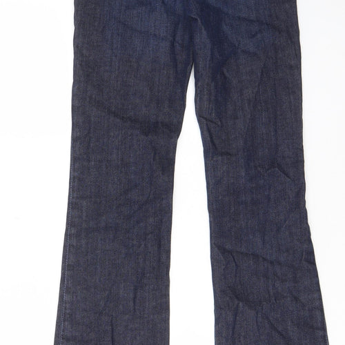 Jerome Dahan Womens Blue Cotton Bootcut Jeans Size 25 in L30 in Regular Zip - Pockets