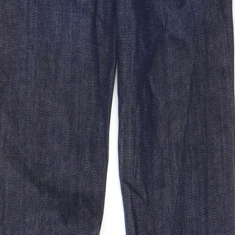 Jerome Dahan Womens Blue Cotton Bootcut Jeans Size 25 in L30 in Regular Zip - Pockets