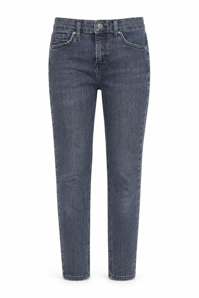 Topshop Womens Blue Cotton Skinny Jeans Size 26 in L30 in Regular Zip - Pockets