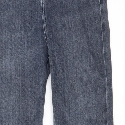 Topshop Womens Blue Cotton Skinny Jeans Size 26 in L30 in Regular Zip - Pockets