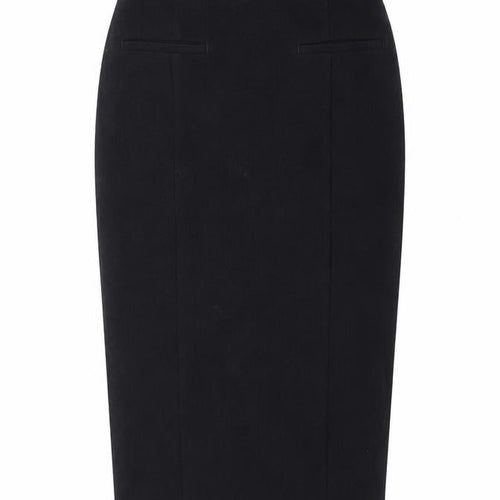 Marks and Spencer Womens Blue Polyester Straight & Pencil Skirt Size 12 Zip
