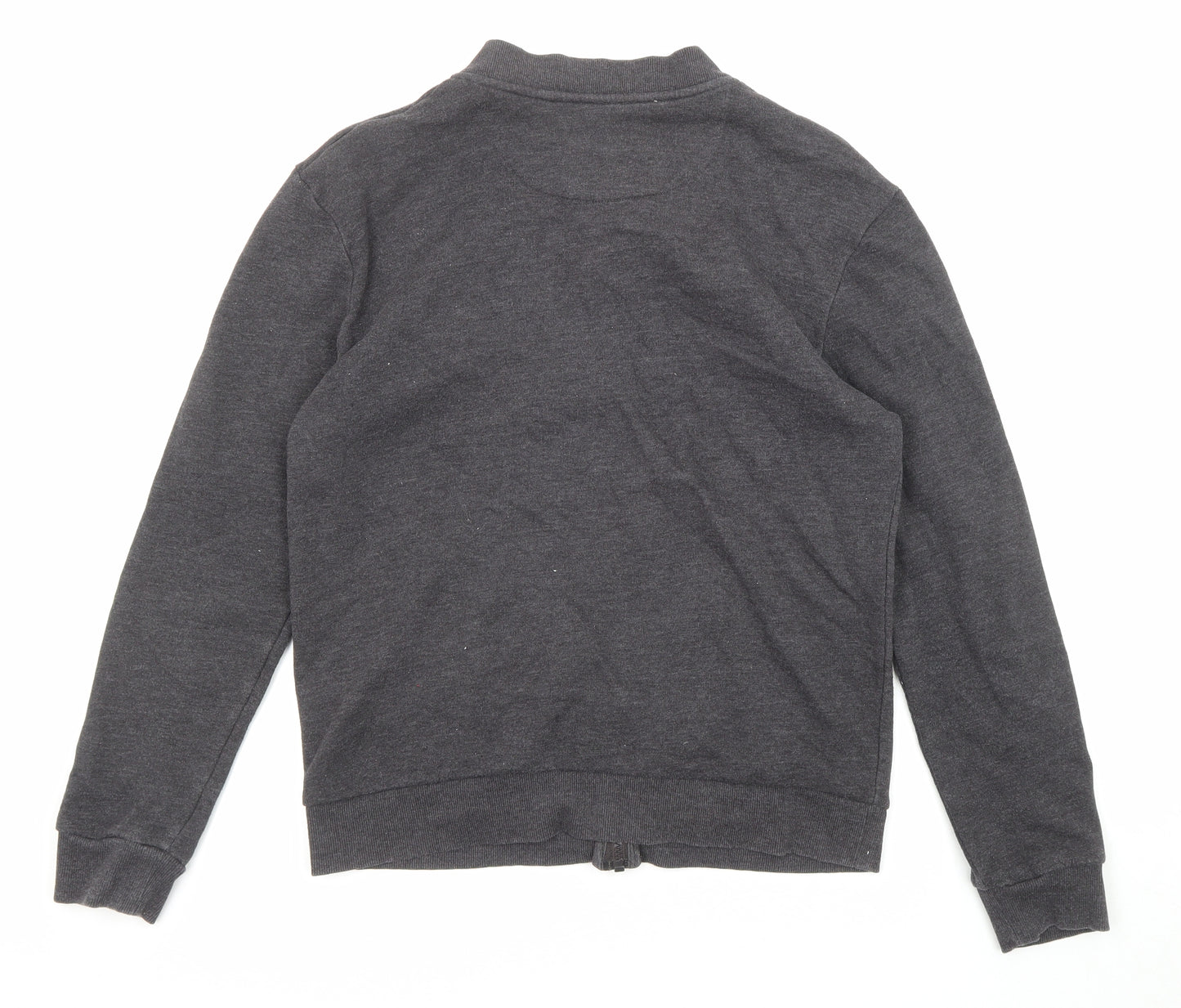 Brave Soul Mens Grey Jacket Size M Zip - Pockets