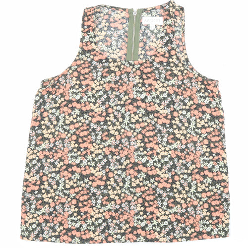 Apricot Womens Multicoloured Floral Polyester Basic Tank Size 10 Scoop Neck