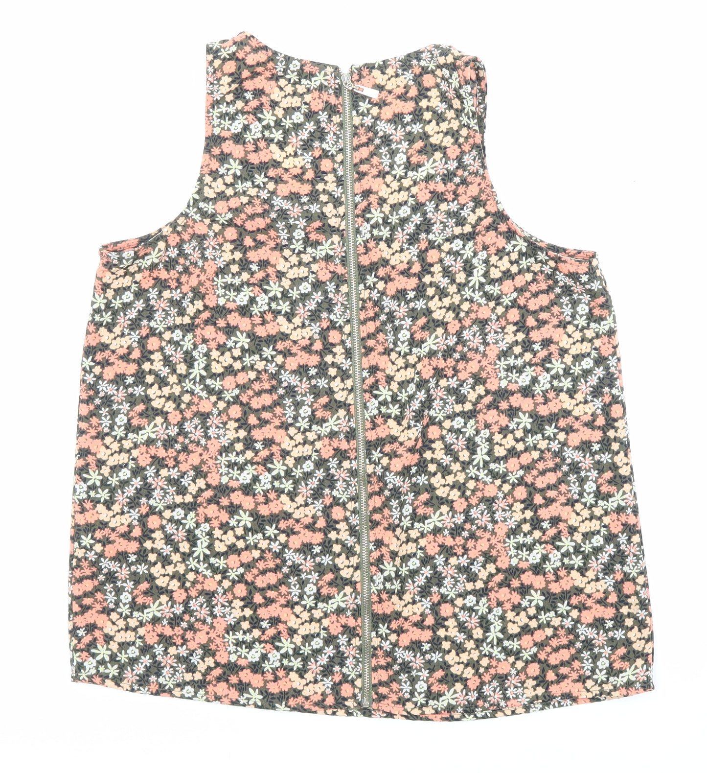 Apricot Womens Multicoloured Floral Polyester Basic Tank Size 10 Scoop Neck