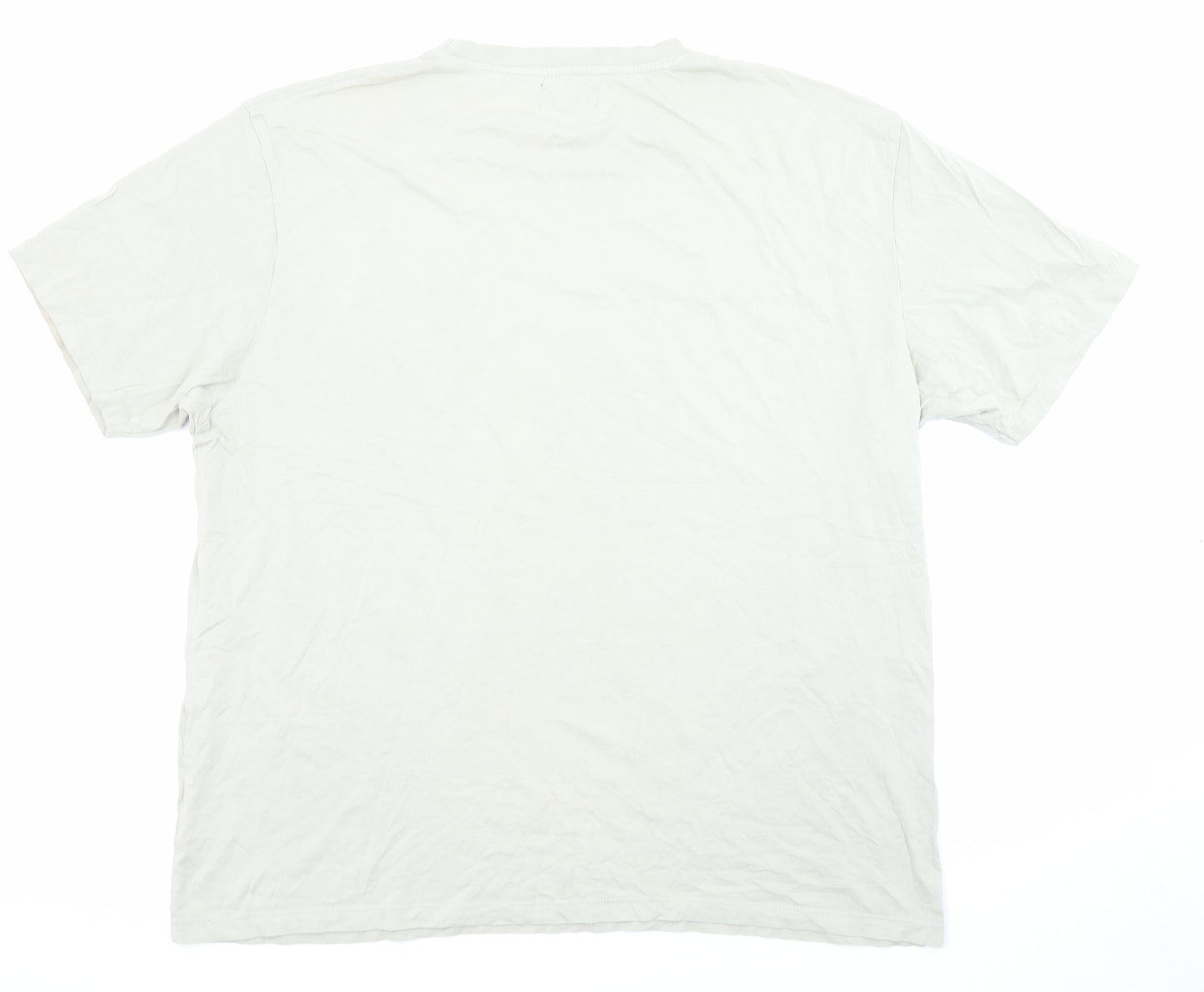 Sandstone & Co Mens Green Cotton T-Shirt Size XL Round Neck - 1960, Italia Classic, Moped
