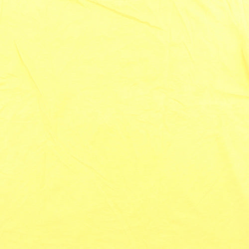 Tokyo Laundry Mens Yellow Cotton T-Shirt Size M Round Neck