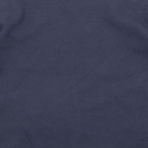 Marks and Spencer Womens Blue High Neck Viscose Pullover Jumper Size 10
