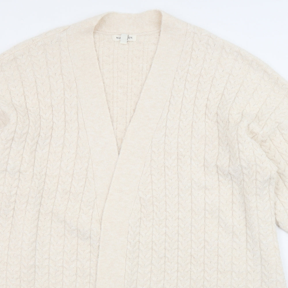 Monsoon Womens Beige Round Neck Polyester Cardigan Jumper Size XL