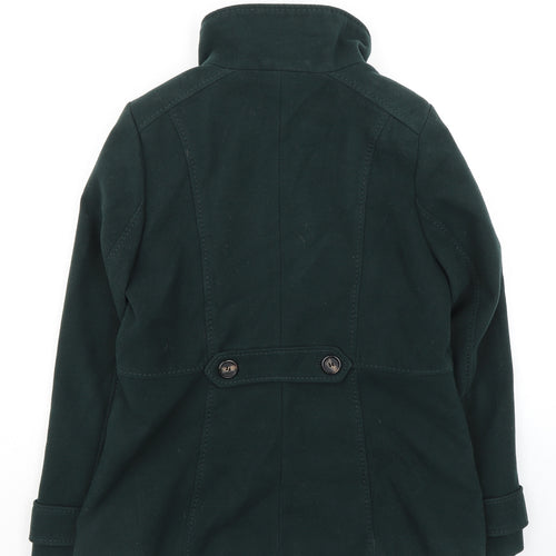 H&M Womens Green Jacket Size 14 Button - Double Breasted