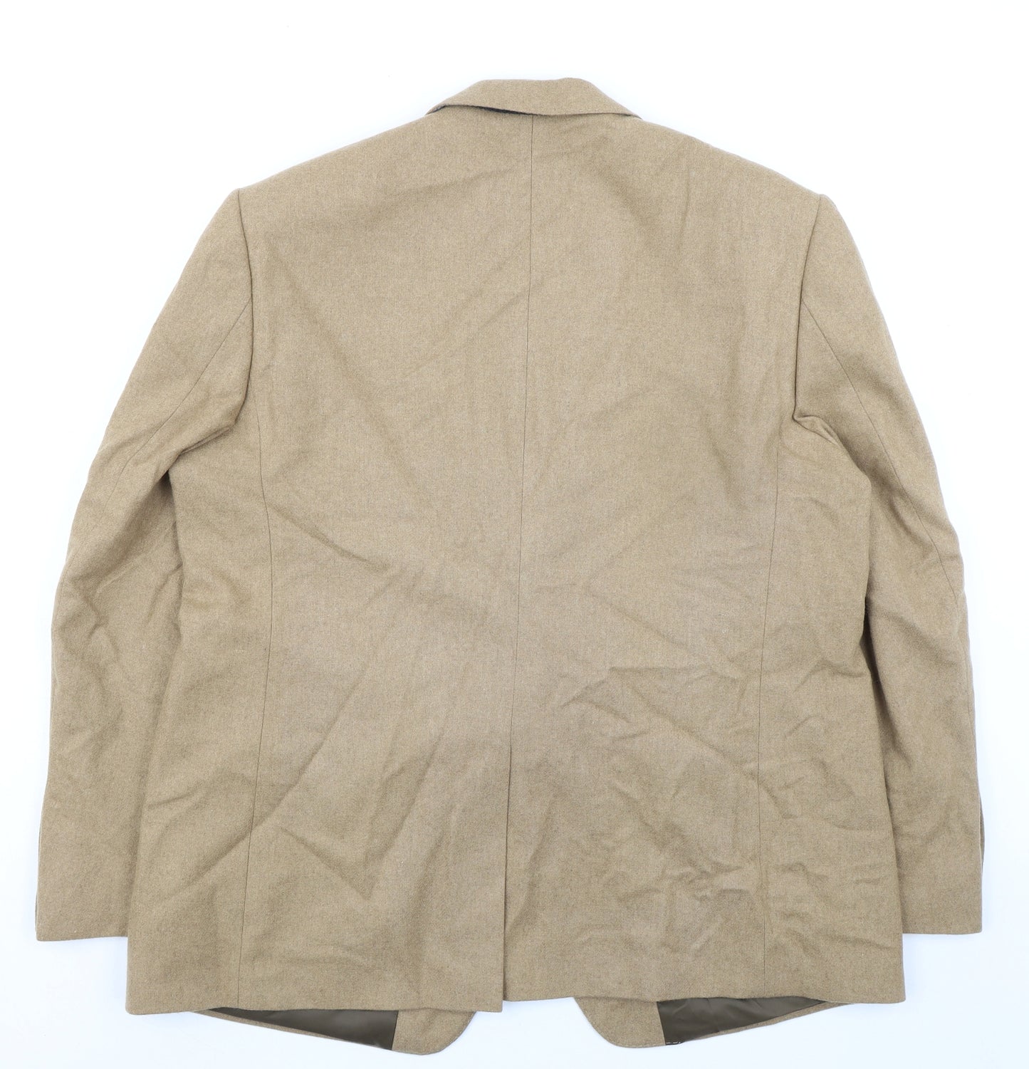 Marks and Spencer Mens Beige Wool Jacket Suit Jacket Size 46 Regular - Smart/Casual