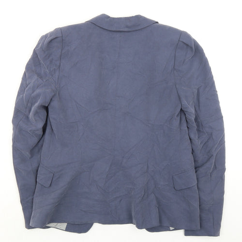 H&M Womens Blue Jacket Blazer Size 6 - Open