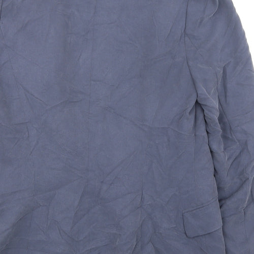 H&M Womens Blue Jacket Blazer Size 6 - Open