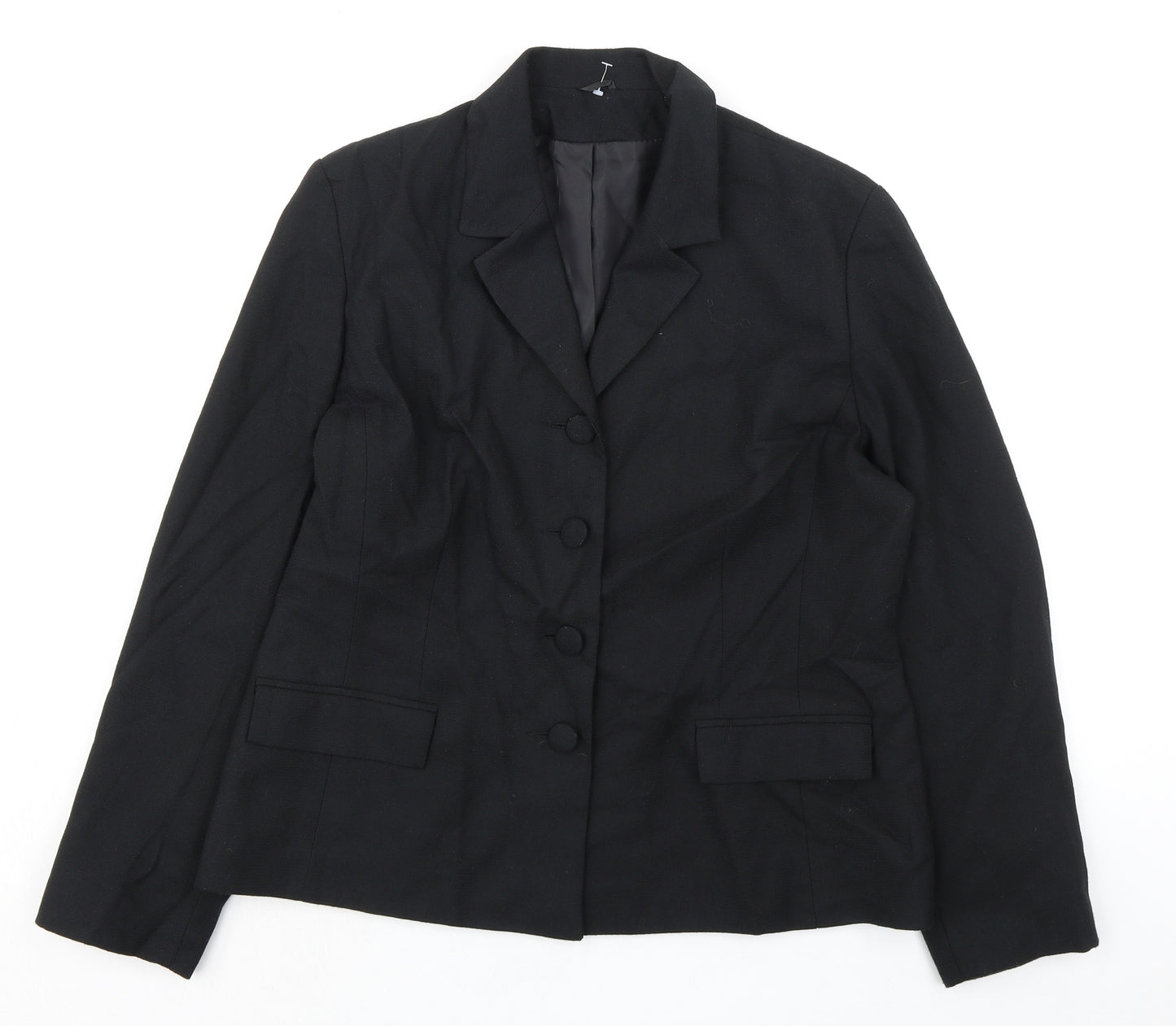 Dorothy Perkins Womens Black Jacket Blazer Size 16 Button