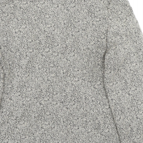 Diva Womens Grey Jacket Blazer Size 10 Button - Textured