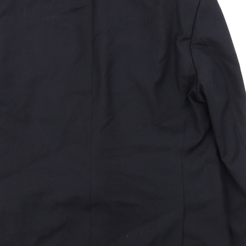 Marks and Spencer Mens Blue Polyester Jacket Suit Jacket Size 42 Regular - Smart