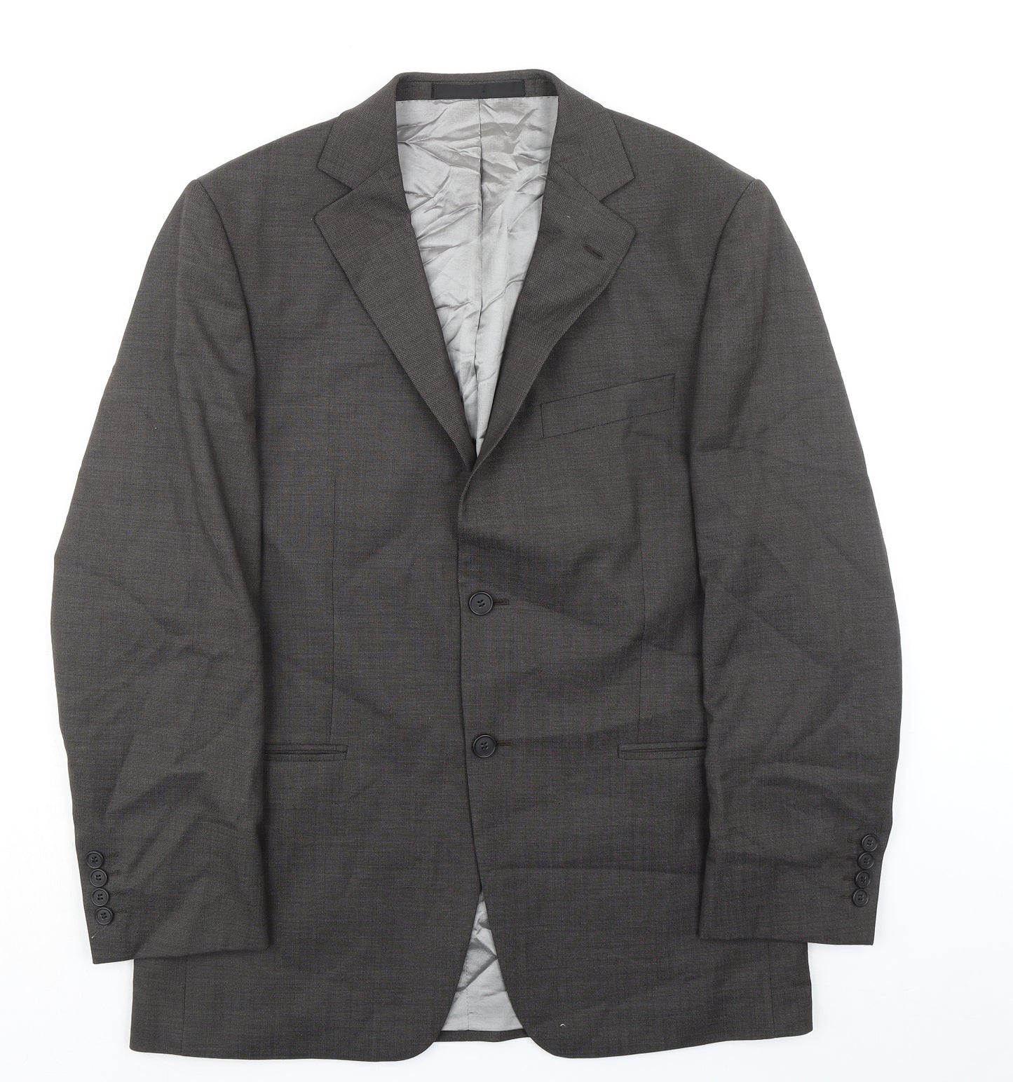Marks and Spencer Mens Grey Wool Jacket Suit Jacket Size 40 Regular - Smart