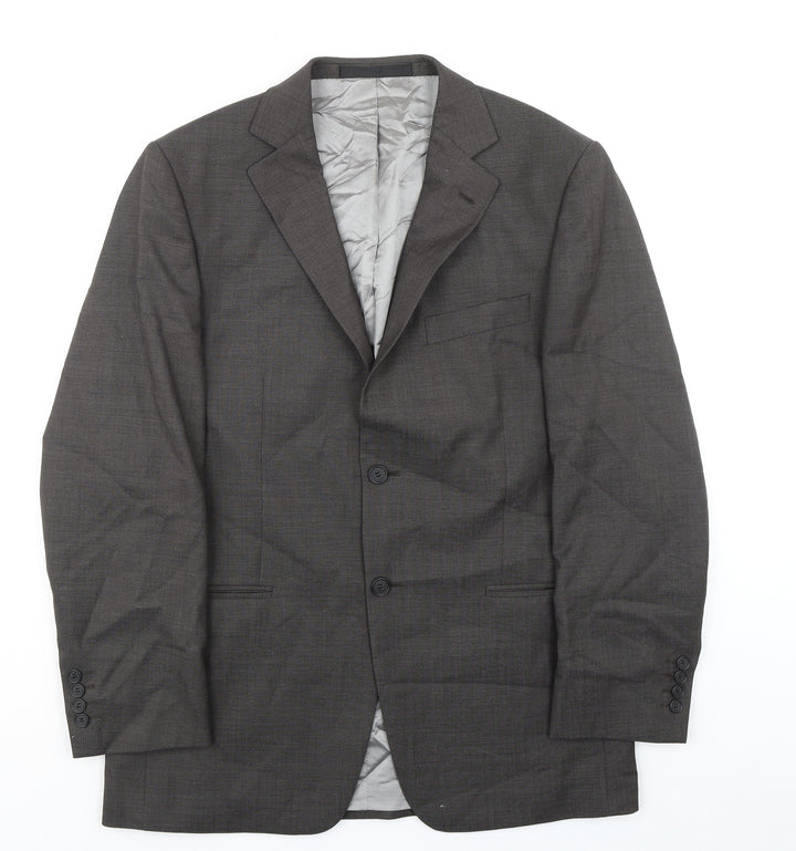 Marks and Spencer Mens Grey Wool Jacket Suit Jacket Size 40 Regular - Smart