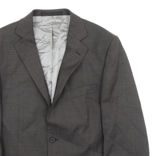 Marks and Spencer Mens Grey Wool Jacket Suit Jacket Size 40 Regular - Smart