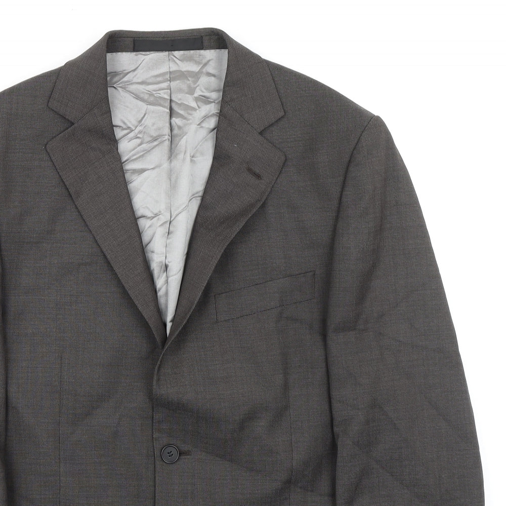 Marks and Spencer Mens Grey Wool Jacket Suit Jacket Size 40 Regular - Smart