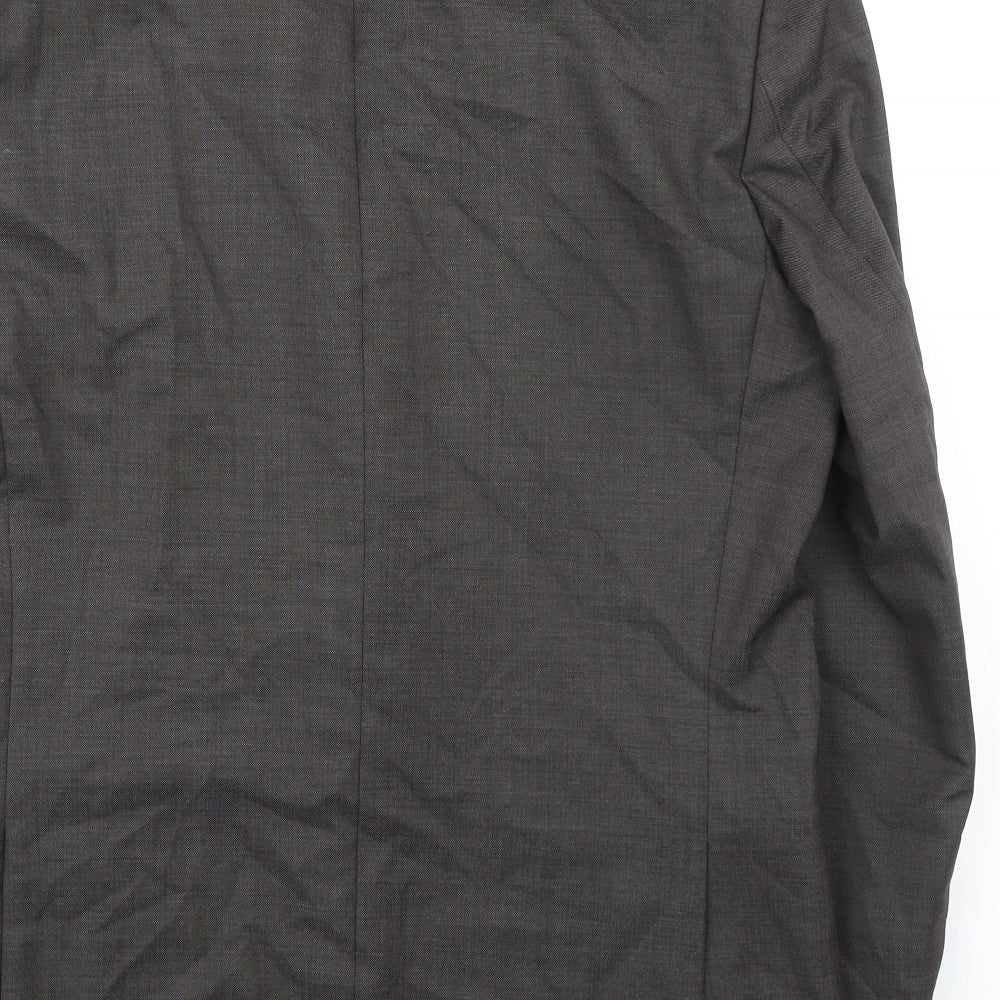 Marks and Spencer Mens Grey Wool Jacket Suit Jacket Size 40 Regular - Smart