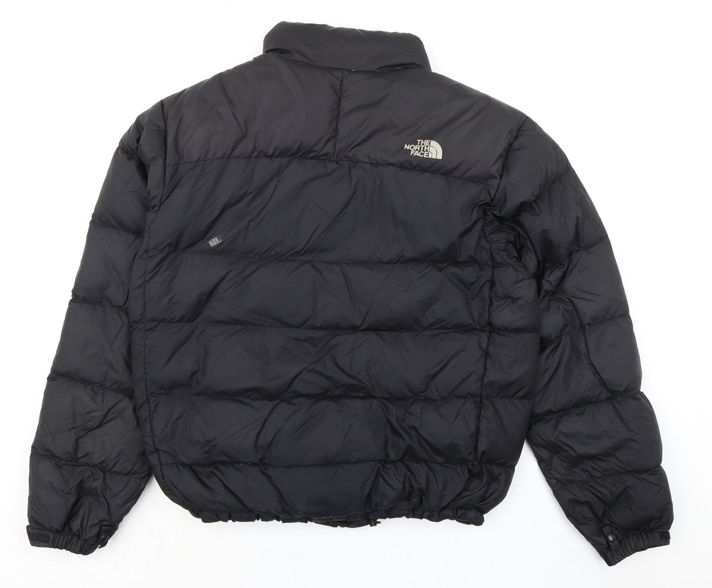 The North Face Mens Black Puffer Jacket Jacket Size M Zip - Padded Logo