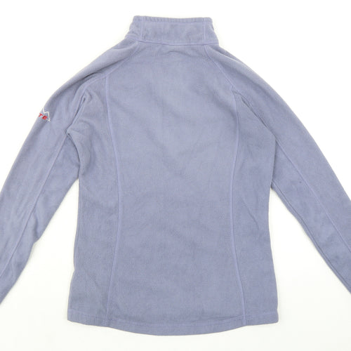Karrimor Womens Purple 100% Polyester Pullover Sweatshirt Size 8 Zip - 1/4 Zip
