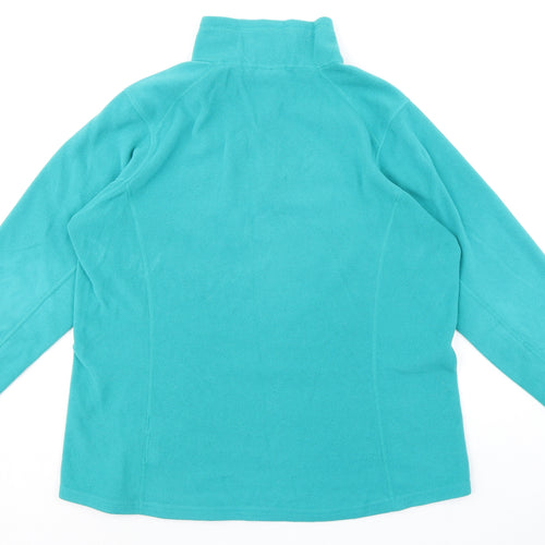Kirkland Womens Green 100% Polyester Pullover Sweatshirt Size XL Zip - 1/4 Zip